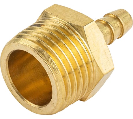 Штуцер пневматический наружная резьба 1/2" - елочка 6 мм Forsage F-MH08/04(58731)