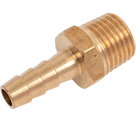 Штуцер пневматический наружная резьба 1/4" - елочка 6 мм Forsage F-MH04/04(58723)