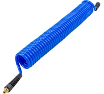 Шланг витой полиуретановый 8х12 мм, 10 м, с резьбовыми наконечниками 1/4" Forsage F-AHC-48E(58669)