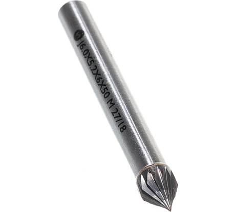 Борфреза коническая с конусностью 60 (6x5.2x6х50 мм; ВК8; J06; 5.2M06) ИНСТУЛС 00001337691