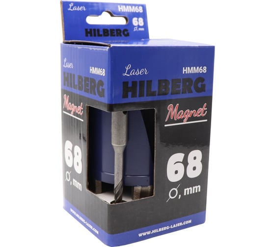 Коронка алмазная по бетону Laser Magnet 68 мм HILBERG HMM68
