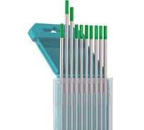 Электрод вольфрамовый WP-20 d 1.6 мм, L-175 мм, 10 шт Оберон WP2016.10