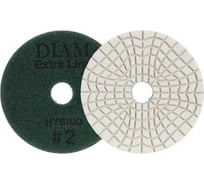 Алмазный гибкий шлифовальный круг Step-3 #2 АГШК 100x3 мм Master Line Hybrid (сухая/мокрая) Diam 000719