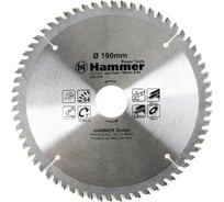 Диск пильный по ламинату Flex CSB PL (190х30/20 мм; Z-64) HAMMER 30677 205-206