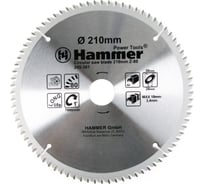 Диск пильный по алюминию Flex 205-301 CSB AL (210х30/20 мм; Z-80) HAMMER 30681