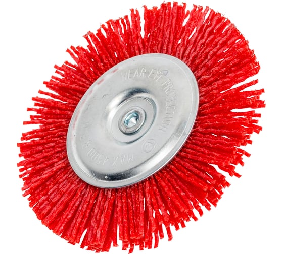 Кордщетка радиальная с хвостовиком Flex 207-214 (100 мм; d6; нейлон) HAMMER 62130 1