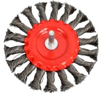 Кордщетка радиальная с хвостовиком Flex 207-209 (100 мм; d6; витая проволока) HAMMER 62121