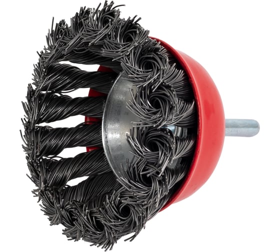 Кордщетка чашеобразная с хвостовиком Flex 207-203 (63 мм; d6; витая проволока) HAMMER 32443 1