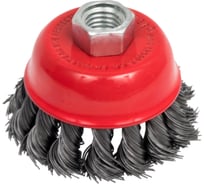 Кордщетка чашеобразная Flex 207-104 (65 мм; M14; витая проволока) для УШМ HAMMER 32436