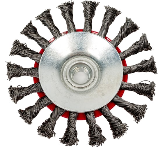 Кордщетка радиальная Flex 207-112 (115 мм; M14; витая проволока) для УШМ HAMMER 62118