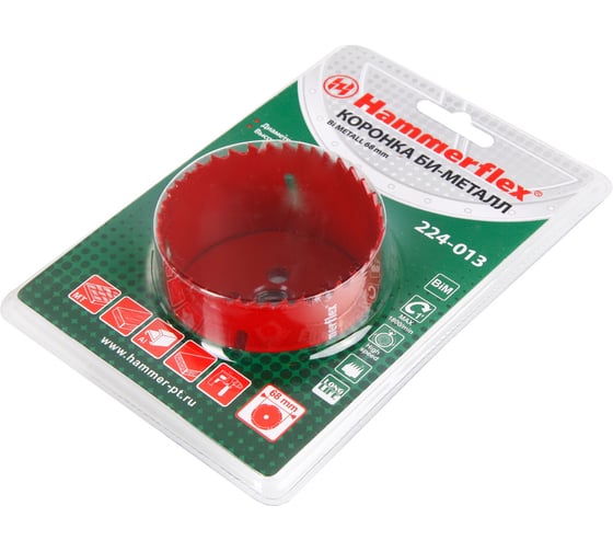 Коронка Bi METALL Flex 68 мм HAMMER 58746 224-013
