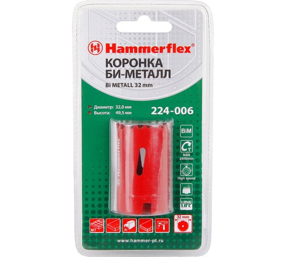 Коронка Bi METALL Flex 32 мм HAMMER 58738 224-006