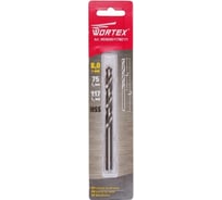 Сверло по металлу ц/х, 8.0x75x117 мм, HSS WORTEX WDB080117M2111