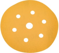 Шлифовальный круг Adroit 150 мм, на липучке, 7 отверстий, Р120, 100 шт Interflex AD27123307-100