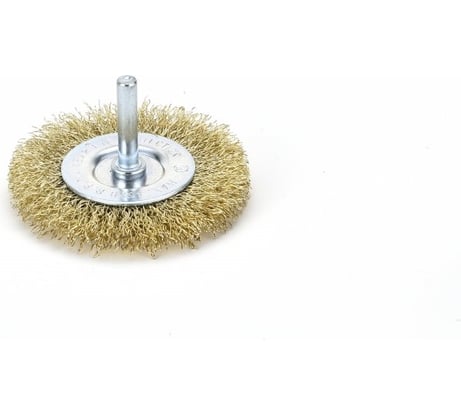 Корщетка дисковая прямая латунная 75 мм HOEGERT TECHNIK HT7D707