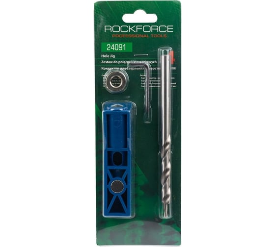 Кондуктор для сверления отверстий, набор 4 предмета Rockforce RF-24091(58913) 1