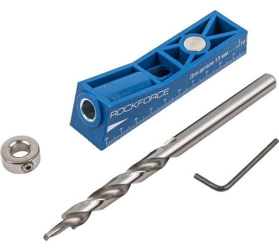 Кондуктор для сверления отверстий, набор 4 предмета Rockforce RF-24091(58913)