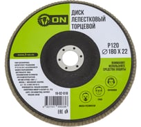 Диск лепестковый торцевой (180х22 мм; P120) ON 19-02-018