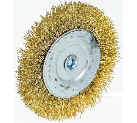 Щетка металлическая со шпилькой плоская 75 мм для дрели ON 20-02-175