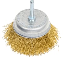 Щетка металлическая со шпилькой чашка 75 мм для дрели ON 20-02-075