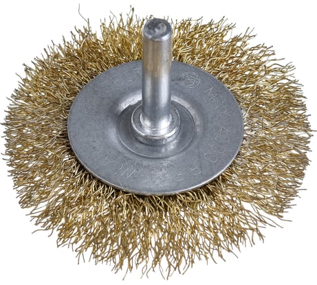Щетка металлическая со шпилькой плоская 65 мм для дрели ON 20-02-165