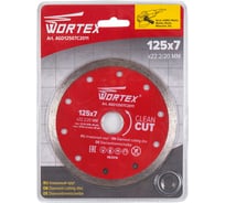 Алмазный сплошной круг по керамике 125x22 мм WORTEX AGD12507C2011