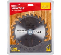 Диск пильный по дереву 210x30 мм, Z=24 WORTEX CSD210T24W0003