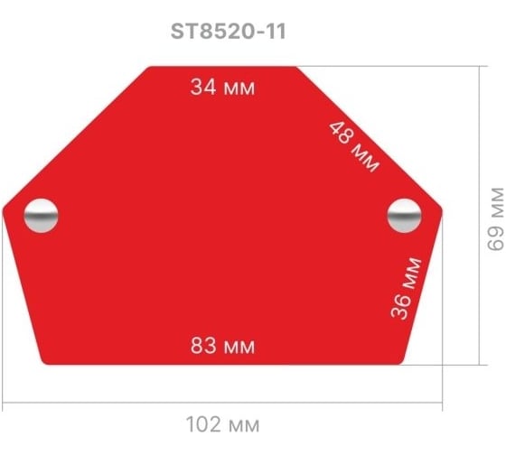 Угольник магнитный PROFI 11.5 кг для сварки STARTUL ST8520-11