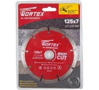 Алмазный универсальный сегментированный круг 125x22 мм WORTEX AGD12507US2011