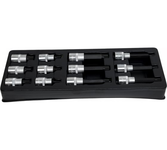 Набор насадок M-профиль в ложементе (12 предметов; 1/2") HONITON IK-SKB400120M