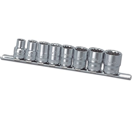 Набор торцевых головок с профилем Honidriver (8 предметов; 3/8") HONITON H-30008S