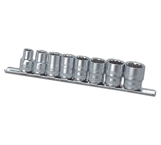 Набор торцевых головок с профилем Honidriver (8 предметов; 3/8") HONITON H-30008S 1