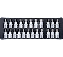Набор торцевых насадок 1/2" (HEX, TORX, XZN) HONITON, 23 предмета IK-SKB400230 В0000000180597