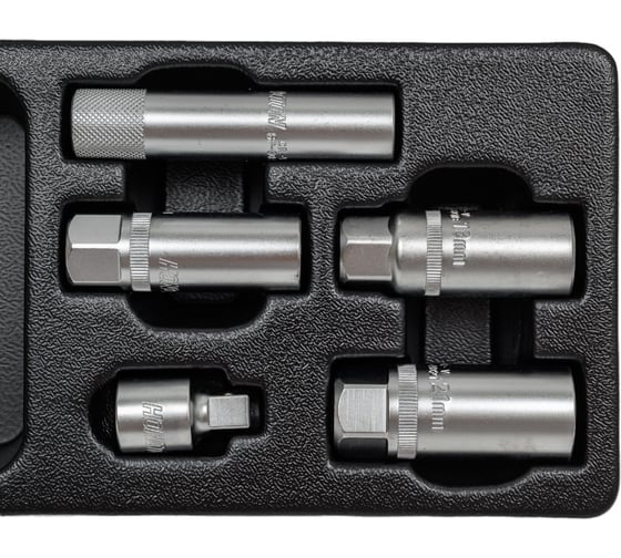 Набор свечных головок (16; 21; 14; 18 мм; с адаптером 3/8" на 1/2") HONITON IK-SPK0050B 1