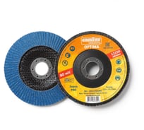 Круг лепестковый ABRASIVE Optima 125x22 мм, P80, (плоский), 10 шт Grovers 1О11252280