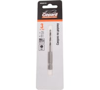 Сверло по дереву 3x35x81 мм, шестигранный хвостовик Gepard GP0422-03