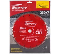 Алмазный универсальный круг Turbo 230x22 мм WORTEX AGD23007U2011