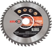 Диск пильный по дереву 210x30 мм, 48T KRUGO WA210048