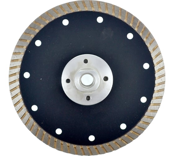 Диск алмазный турбо с фланцем по граниту 125x1.4Ех2.2x10Н мм, М14 KRUGO RTB05AМ14