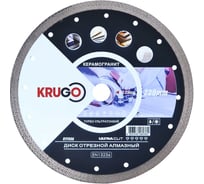 Диск алмазный турбо TF ультратонкий 230x1.8x22.23x10 мм KRUGO RTF09A