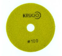 Алмазный гибкий шлифовальный круг (черепашка), 100 мм, Р100, сухой KRUGO PPD040100