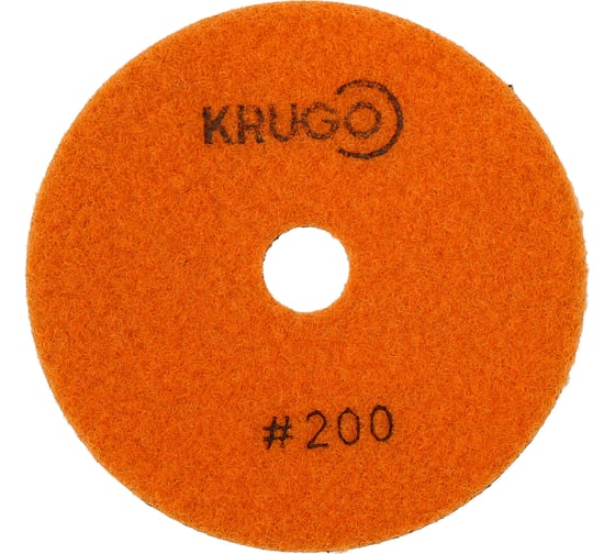 Алмазный гибкий шлифовальный круг (черепашка), 100 мм, Р200, сухой KRUGO PPD040200