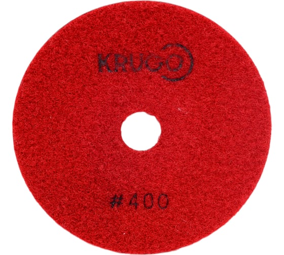 Алмазный гибкий шлифовальный круг (черепашка), 100 мм, Р400, сухой KRUGO PPD040400