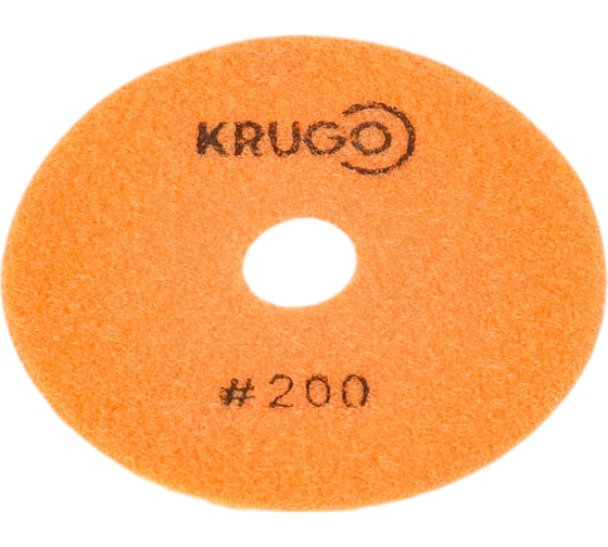 Алмазный гибкий шлифовальный круг (черепашка), 100 мм, Р200, мокрый KRUGO PPW040200