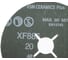 Керамический фибровый диск со шлицами XF885 (50 шт, 125х22 мм, P20) VSM 004835 3