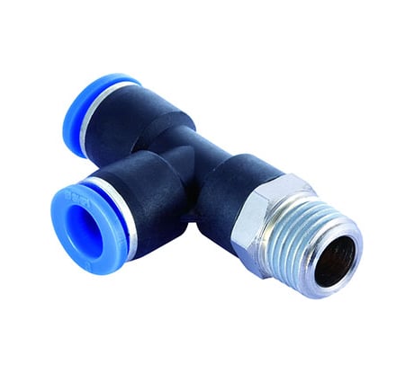 Тройник цанговый T-образный с наружной резьбой (1/4M; 10 мм) SHPI PST 10-R02