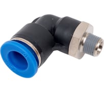 Фитинг цанговый угловой с наружной резьбой 1/8M для трубки диаметром 10 мм SHPI PL 10-R01