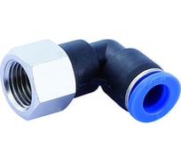 Фитинг цанговый угловой с внутренней резьбой 1/8F для трубки диаметром 8 мм SHPI PLF 08-R01