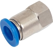 Фитинг цанговый прямой с внутренней резьбой 1/8F для трубки диаметром 10 мм SHPI PCF 10-R01