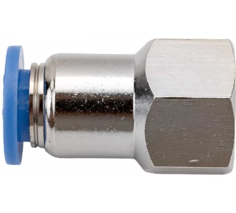 Фитинг цанговый прямой с внутренней резьбой 1/4F для трубки диаметром 8 мм SHPI PCF 08-R02